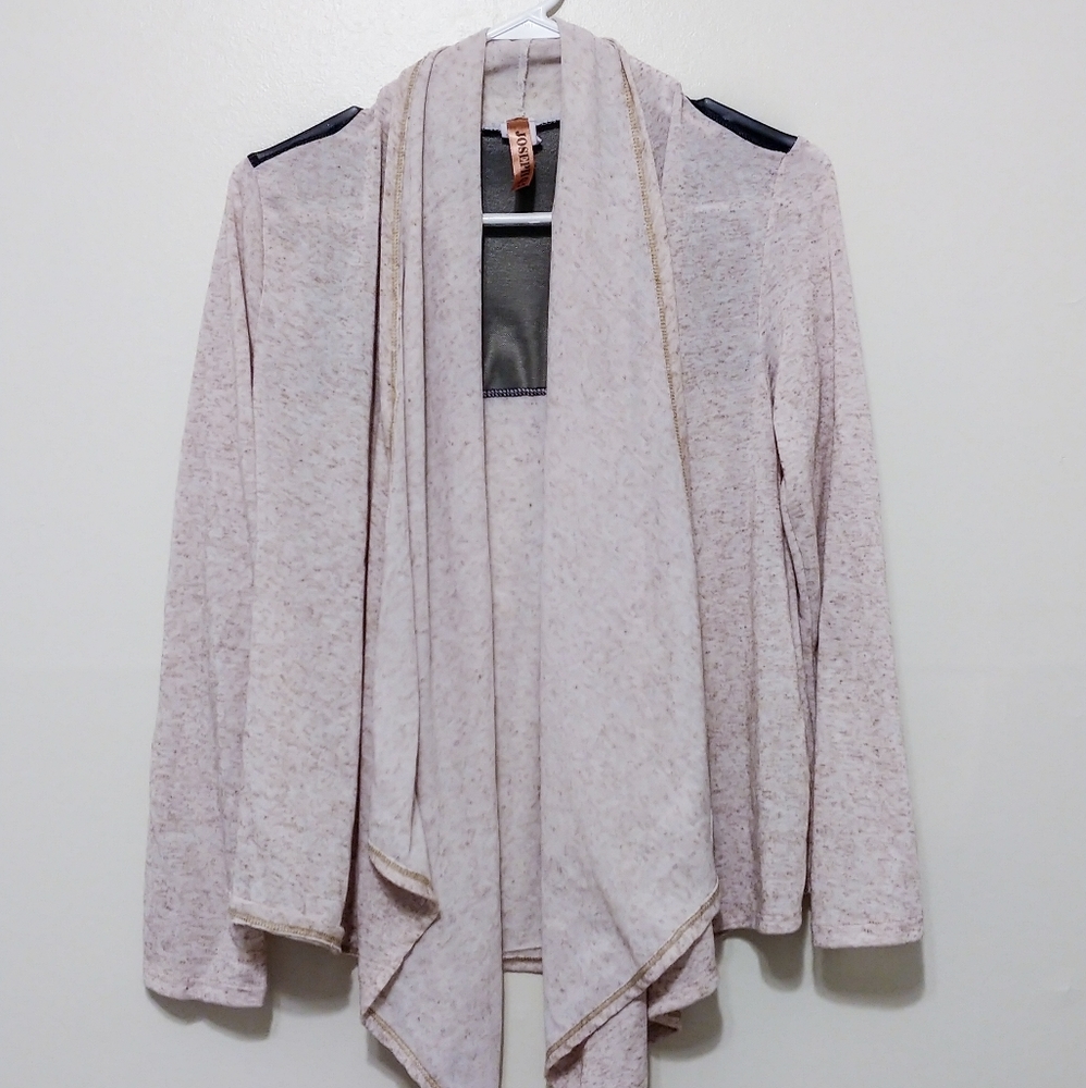 Plus Size - Beige Drape Cardigan - Super Soft!